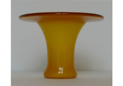 amber drop glass vase