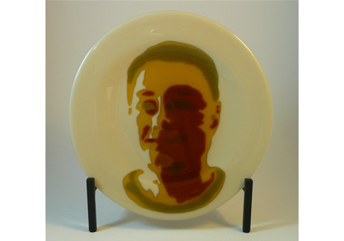 self portrait glass plate